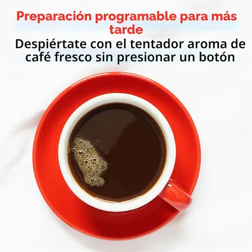 Vista 8 de Gourmia Máquina de café digital 12Cup FullyAutomatic Cafetera grande integrada CoffeeGrinder, olla, filtro de café de malla de acero inoxidable 4