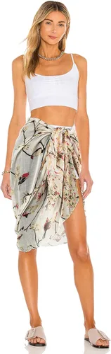 Vista 6 de GERINLY - Bufanda ligera rectangular con estampado de pájaros de primavera