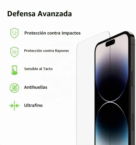 Vista 2 de Belkin Protector de pantalla de vidrio templado, resistente a los arañazos