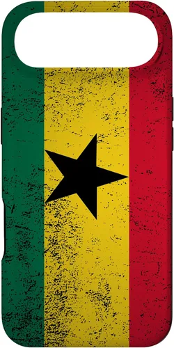 Vista 27 de Grunge Ghana Flag Vintage Accra West African Ghanaian Gift Case for iPhone 17
