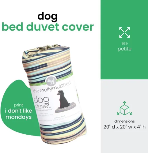 Vista 2 de Molly mutt - Cubierta de edredón para cama de perro, 100 % algodón, duradera, lavable, Petite