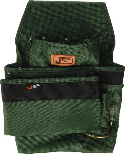 Vista 6 de Jetech Bolsa de herramientas de electricista resistente de 17.5 pulgadas, bolsa de almacenamiento de herramientas de boca ancha impermeable