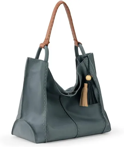 Vista 2 de The Sak Los Feliz Large Tote Bag in Leather Roomy Unlined Purse with Single Shoulder Strap