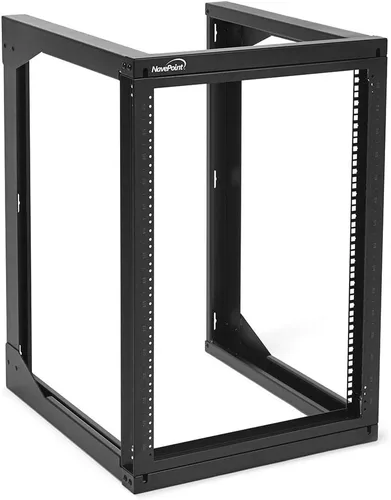 Vista 7 de NavePoint Rack de servidores 6U con puerta batiente, rack de montaje en pared para equipos de TI y AV de 19 pulgadas, 18 pies de profundidad