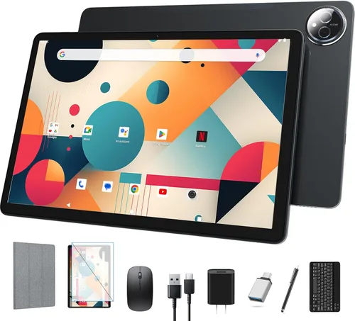Vista 10 de Tableta Android de 12 pulgadas, tableta Android 15 con pantalla 2K, MTK G99 Octa-Core, expansión de 16 GB 256 GB 1 TB, WiFi 2.4/5G, cámara de 21 MP