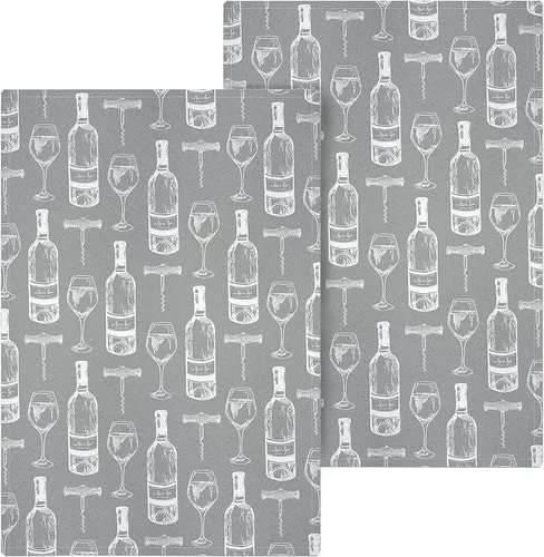 Vista 4 de MÜkitchen - Toalla de cocina jacquard de alta calidad, algodón altamente absorbente, para limpiar y secar platos, lavable a máquina y reutilizable
