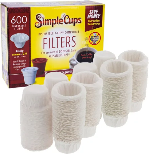 Vista 12 de Filtros desechables para uso en cafeteras Keurig® (paquete de 50) - Tazas simples - Usa tu propio café