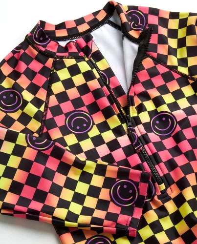 Vista 2 de Limited Too Traje de baño de manga larga UPF 50+ con protección solar y arena para niñas (7-16)
