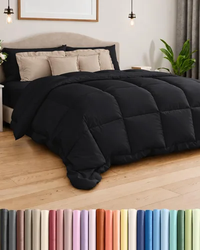 Vista 20 de Comforter Twin Size - Down Alternative Duvet Insert - White, 68" x 88" 01-Blanco