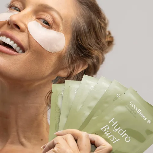 Vista 4 de GoodJanes Hydro Burst - Parches para debajo de los ojos, tratamiento para ojos hinchados y ojeras, parches hidratantes, antioxidantes