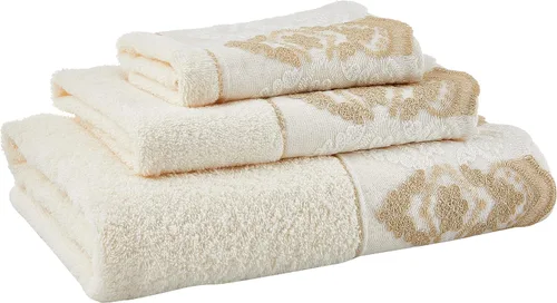 Vista 6 de Popular Bath Arabella - Cortina de ducha de lujo beige – Elegante decoración de baño, impermeable, resistente al moho, resistente a la decoloración