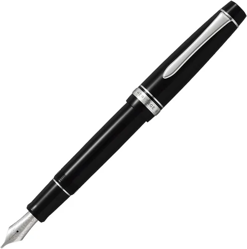 Vista 5 de Pilot Pluma estilográfica Custom Heritage 912, cuerpo negro, punta M