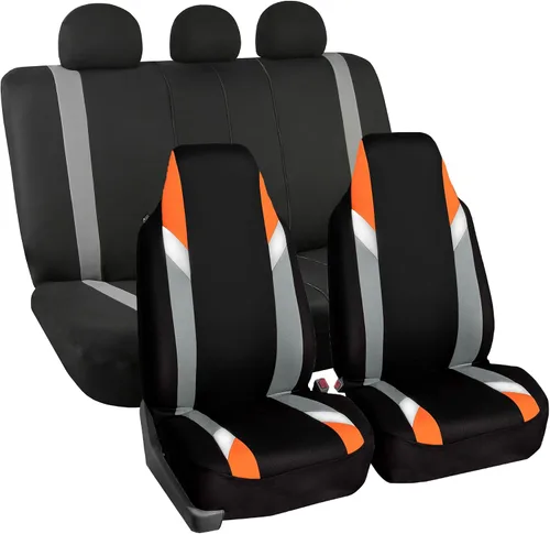 Vista 38 de FH Group Tres filas de 7 plazas, fundas de asiento modernistas de alta calidad, se adaptan a la mayoría de automóviles, camiones, SUV y camionetas
