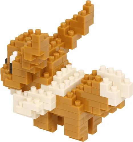 Vista 5 de Nanoblock - Eevee [Pokémon], kit de construcción de la serie Pokémon (NBPM_005)