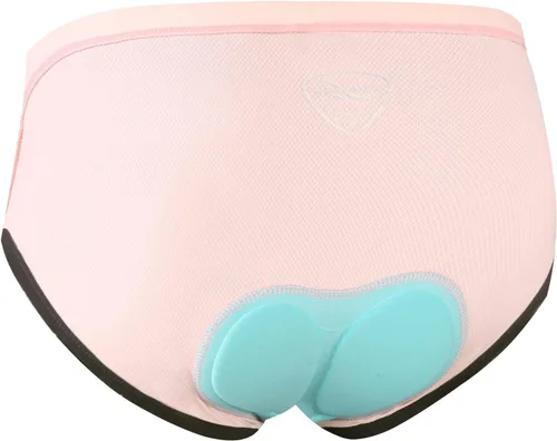 Vista 4 de NOOYME - Ropa interior de ciclismo para mujer, diseño 3D, acolchado