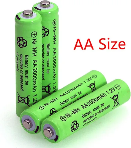 Vista 3 de 12 pilas AA 2000mAh recargables de alta capacidad precargadas 1.2V batería solar Ni-MH 2A de larga duración
