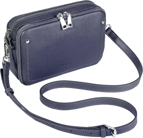 Vista 21 de befen Bolsos cruzados de cuero genuino para mujeres, carteras con billetera RFID incorporada para mujeres, bolso de hombro para cámara, carteras
