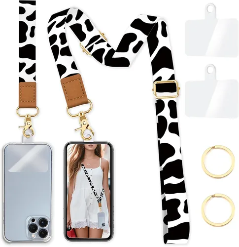 Vista 10 de Yonlevres Cordón para Teléfono con Correa de Muñeca Cruzada, Cordón para Teléfono Celular Be Kind para Alrededor del Cuello, Correa Ajustable
