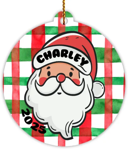 Vista 14 de Adornos personalizados para árbol de Navidad para niños, niña bebé, niño, niño pequeño, adorno de Feliz Navidad 2025, regalos navideños