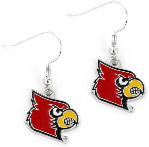 Vista 7 de aminco NCAA - Aretes colgantes con logotipo de la NCAA para mujer Georgia Tech Yellow Jackets