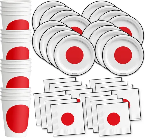 Vista 22 de Platos de papel del 4 de julio, juegos de platos desechables del 4 de julio, suministros para fiestas patrióticas de bandera estadounidense, platos