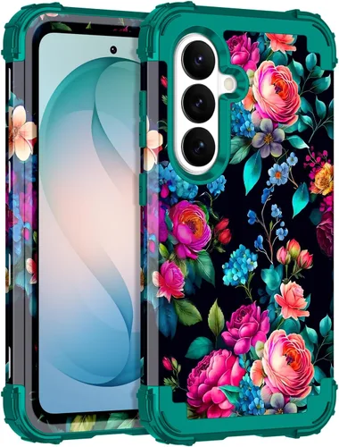 Vista 17 de Rancase para Galaxy S25, Funda de tres capas, protección resistente a los golpes, paraguas de plástico duro + funda protectora de goma de silicona