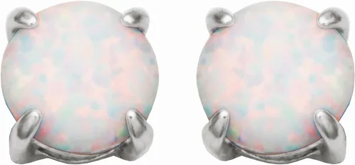 Vista 53 de Amazon Essentials Aretes redondos de plata de ley con piedra natal (anteriormente colección Amazon)