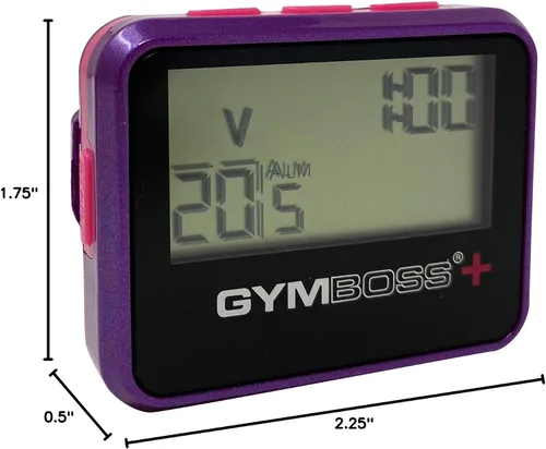 Vista 7 de Gymboss Temporizador de intervalos Plus y cronómetro (violeta/rosa)