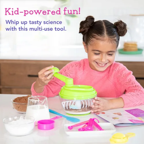 Vista 5 de MindWare Kitchen Science Academy Wonder Whipper - Juego de cocina divertido y educativo para niños de 6 años en adelante, mezclador de manivela