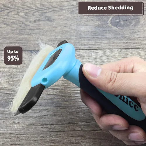 Vista 9 de Gonicc PDT-1001 Herramienta profesional para eliminar pelo para mascotas, peine azul Effectively Reduces Shedding by Up to 95%, Ideal for Short