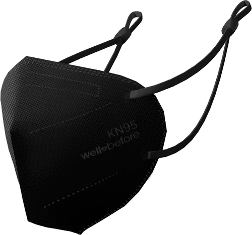 Vista 9 de Well Before KN95 - Paquete de 10 mascarillas desechables Mascarilla envuelta individualmente con lazo ajustable para las orejas