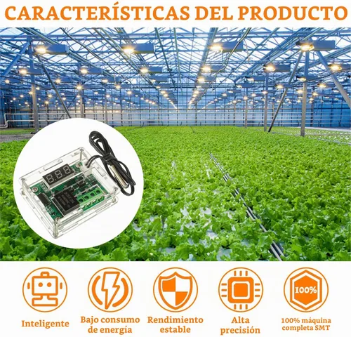 Vista 5 de 2 unids W1209 12V DC controlador de temperatura digital termostato