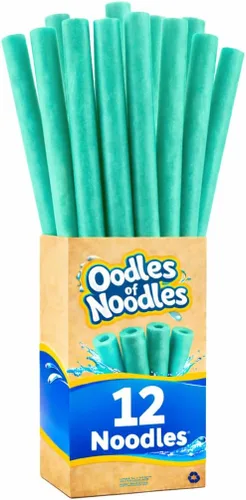 Vista 20 de Oodles of Noodles Fideos de espuma de arcoíris de lujo para piscina - Paquete de 12 - Aproximadamente 122 cm x 6.4 cm Tubos de espuma multiusos
