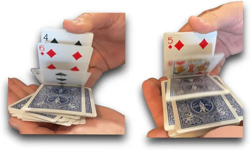 Vista 24 de Ilusiones de cartas para magos principiantes a profesionales: aparición, teletransporte, transformando milagros (Baraja Svengali azul)