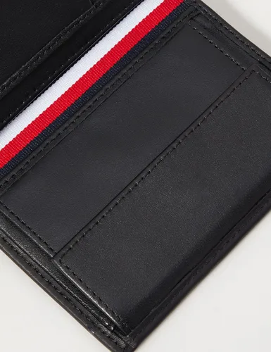 Vista 3 de Tommy Hilfiger Mens Th Horizon Ns Trifold Travel Accessories Bi-Fold Wallet - Black One Size black