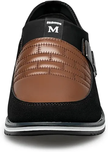 Vista 4 de Zapatos de vestir de cuero de alta calidad para hombre, cómodos, casuales, Oxford, zapatos de vestir a la moda, mocasines suaves, zapatos Derby