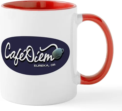 Vista 11 de CafePress Cafe Diem - Taza de cerámica para café, 11 oz (11.0 fl oz)
