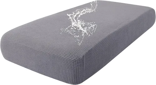 Vista 67 de Fundas impermeables para sofá seccional, fundas de cojín antideslizantes para sofá Ajuste seccional en forma de L, tela jacquard elástica, parte