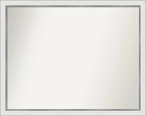 Vista 450 de Amanti Art Espejo personalizado, espejo de baño estrecho Alexandria White Wash, espejo de pared o espejo de tocador de baño sobre el fregadero
