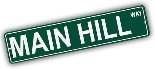 Vista 105 de Ohio Mountains Pick Your Mountain Compatible/repuesto para Acme Hill United States Mountain aluminio metal metal metal estilo letrero de calle