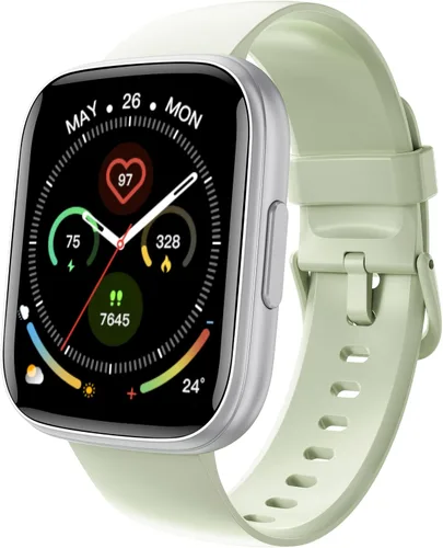 Vista 9 de Reloj inteligente, pantalla curvada AMOLED de 2.01 pulgadas con contestar/hacer llamadas, reloj de fitness con rastreadores de fitness y sueño