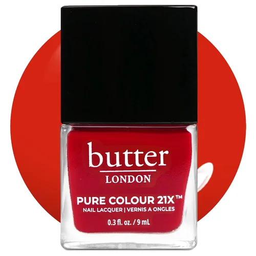 Vista 31 de butter LONDON PC21X Esmalte de uñas – Secado rápido, color de larga duración con acabado similar al gel y laca de uñas resistente a las virutas que