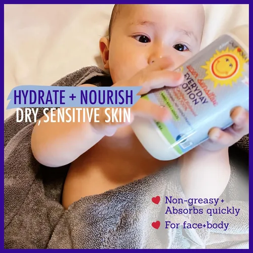 Vista 8 de California Baby Loción sin perfume súper sensible Hidratante 100% a base de plantas Loción para bebé para recién nacido Loción hipoalergénica