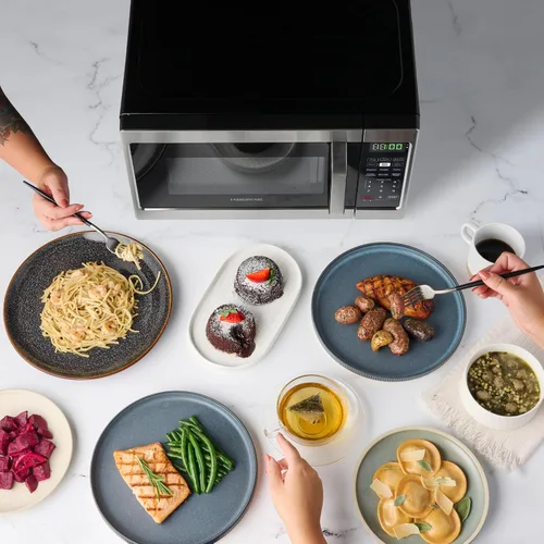 Vista 6 de [Usado] Farberware - Horno microondas de sobremesa de 0.7 pies cúbicos – 700 vatios de potencia, configuraciones de cocción automática