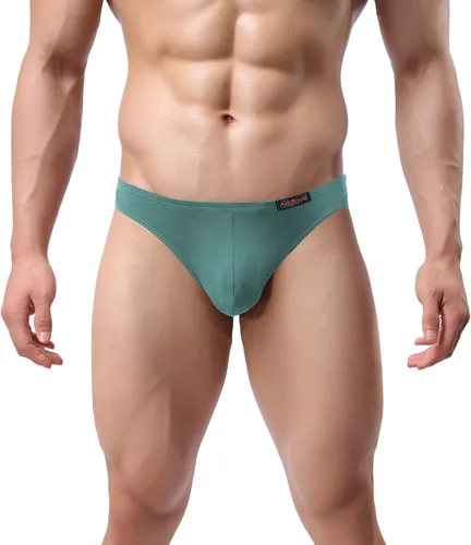 Vista 2 de Avidlove Ropa interior de bikini para hombre, calzoncillos de microfibra de tiro bajo, paquete de 4