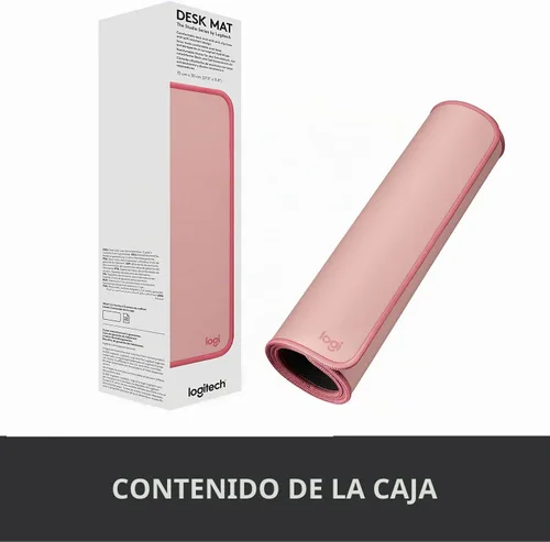 Vista 8 de Logitech Studio Series - Tapete de escritorio grande de 28 x 12 pulgadas, color rosa oscuro Rosa más oscura