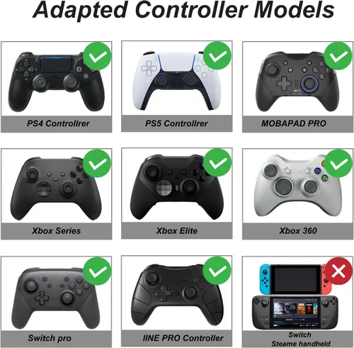 Vista 6 de Thumb Grips Caps Performance Joystick Cover Controller for CQC FPS Games, Compatible with PS5, PS4, Xbox Series X/S,Xbox One,Switch Pro,3Pairs(6pcs)