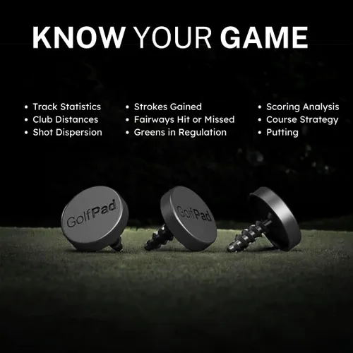 Vista 6 de Sistema de análisis de juego y seguimiento en tiempo real de golf, Golf Tags, Negro, Negro