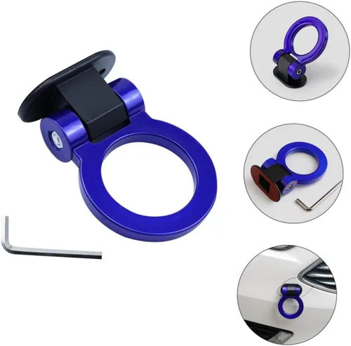 Vista 3 de Gancho de remolque resistente para accesorios de enganche, pegatina de remolque, parachoques trasero, decoración de gancho de remolque, material ABS