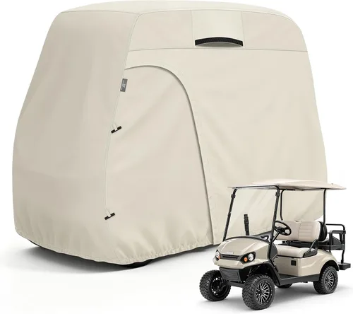 Vista 9 de Explore Land Funda impermeable para carrito de golf universal, compatible con la mayoría de marcas, para 2/4/6 pasajeros